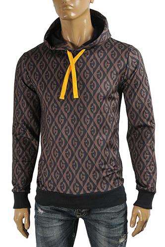 GUCCI men's cotton hoodie with printed logo 106